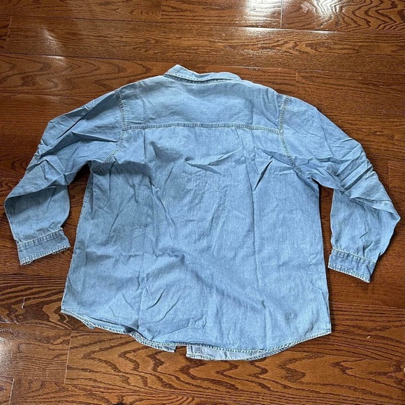 Vintage Jean Button Down Shirt - Picture 4 of 5